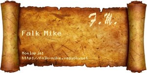 Falk Mike névjegykártya